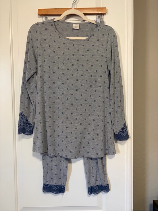 Soma Other - 🤍💜Soma Gray🦄 Lavender Lace & Polka Dot Pajama Set💜🤍